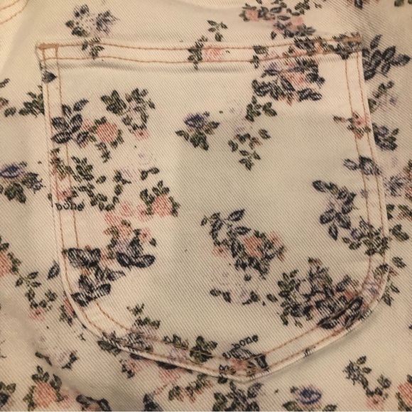 RAG & BONE Micro Floral Straight Leg Jeans Size 31 - Picture 5 of 8
